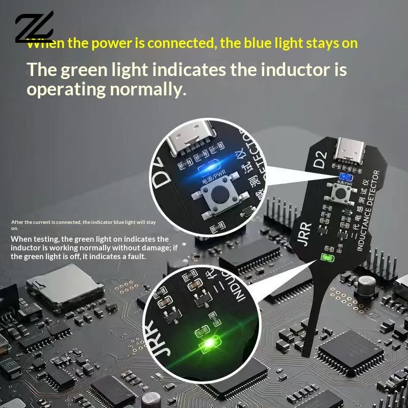 Versatile Inductor Detector Tool for Comprehensive Phone Motherboard Coil Testing and Repair
