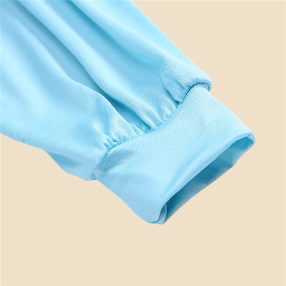 Modest Muslim Dress Prayer Abaya for Girls 80cm-120cm Long Sleeve Islamic Ramadan Clothing Blue Robe Floral Hijab With Belt image 6