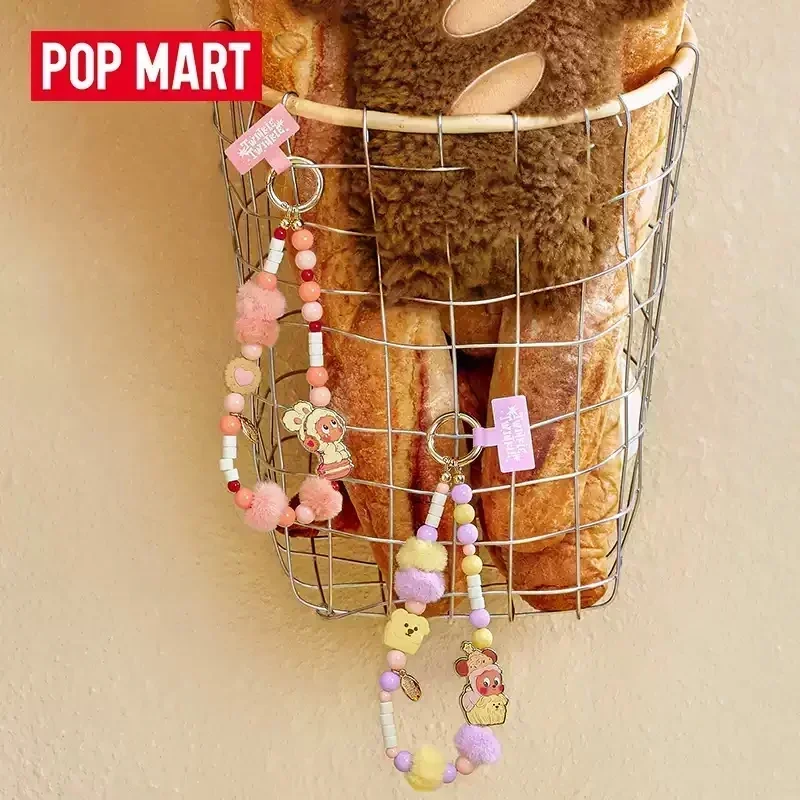 

POP MART-подлинные фигурки с орнаментом в глухой коробке, ремешок для мобильного телефона, мерцающий, серия SAVOR, THE MOMENT, слепая коробка, сумка Guess