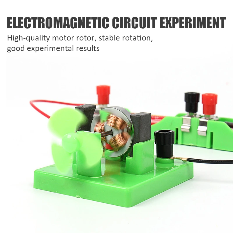 DC Electrical Motor Demonstration Model Kid Student Physics Electromagnetic Circuit Experiment Equipment Technology Education