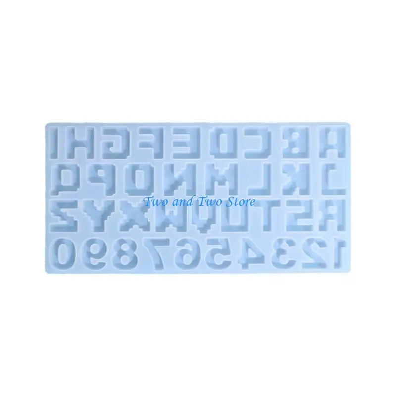 HX6F Letter Number Pendant Mold Crystal Epoxy Resin Mould Home Decorations Crafts
