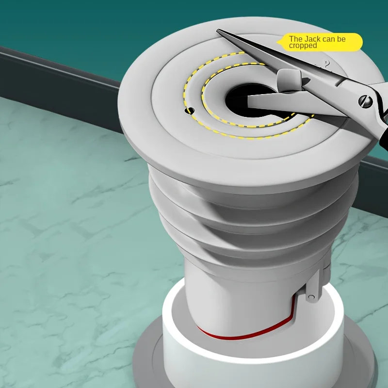 1pc Kitchen Drain Pipe Anti-backflow Odor Device, Kitchen Basin Washing Machine Silicone Sealing Ring Plug, Drain Pipe Blocker