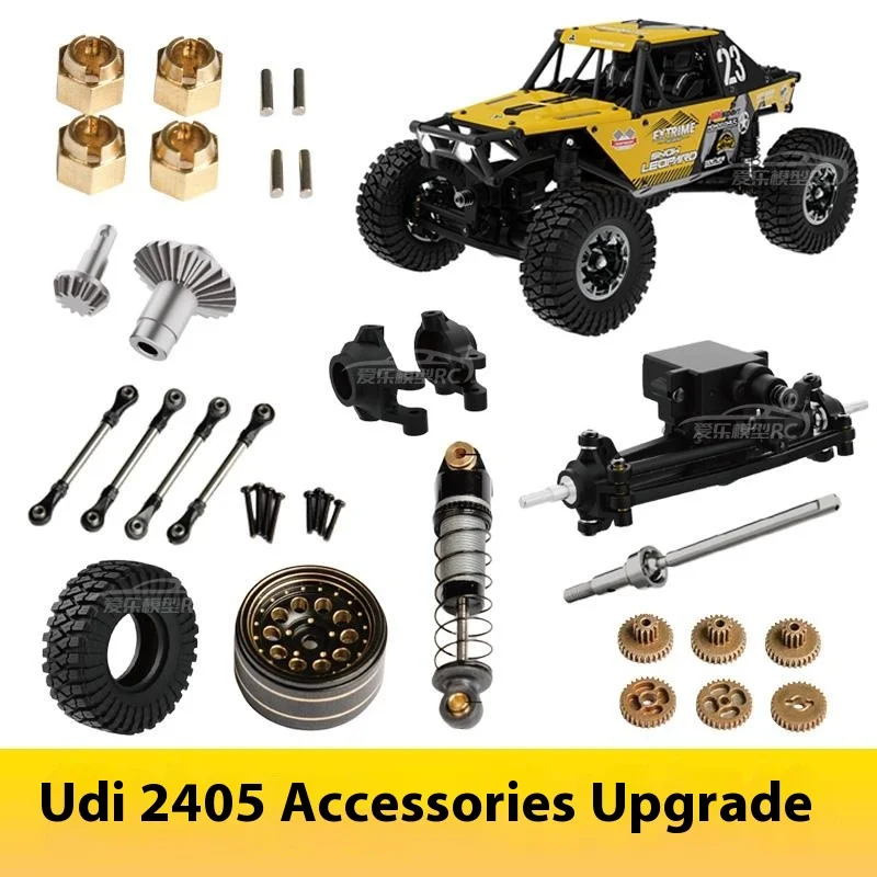 Udirc 1:24 Ucx 2405 Snow Leopard Original Accessories Metal Upgrades Motor Electric Tire Shell Cvd Remote Control