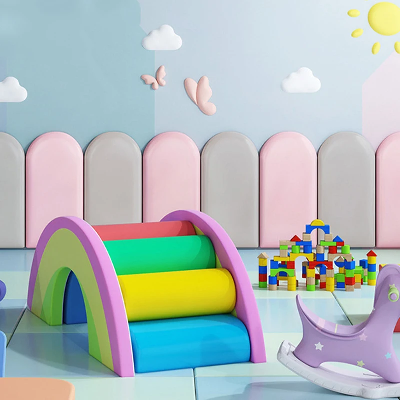 1PC Anti-collision Wall Panels Nordic Style Headboard Bedroom Head Board Thicken Stickers Kindergarten Room Home Decoration