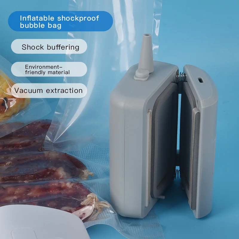 Mesin Pengemas Vakum Mini Portabel Mesin Pengemas Penyegel Vakum untuk Makanan Penyegel Vakum Elektrik