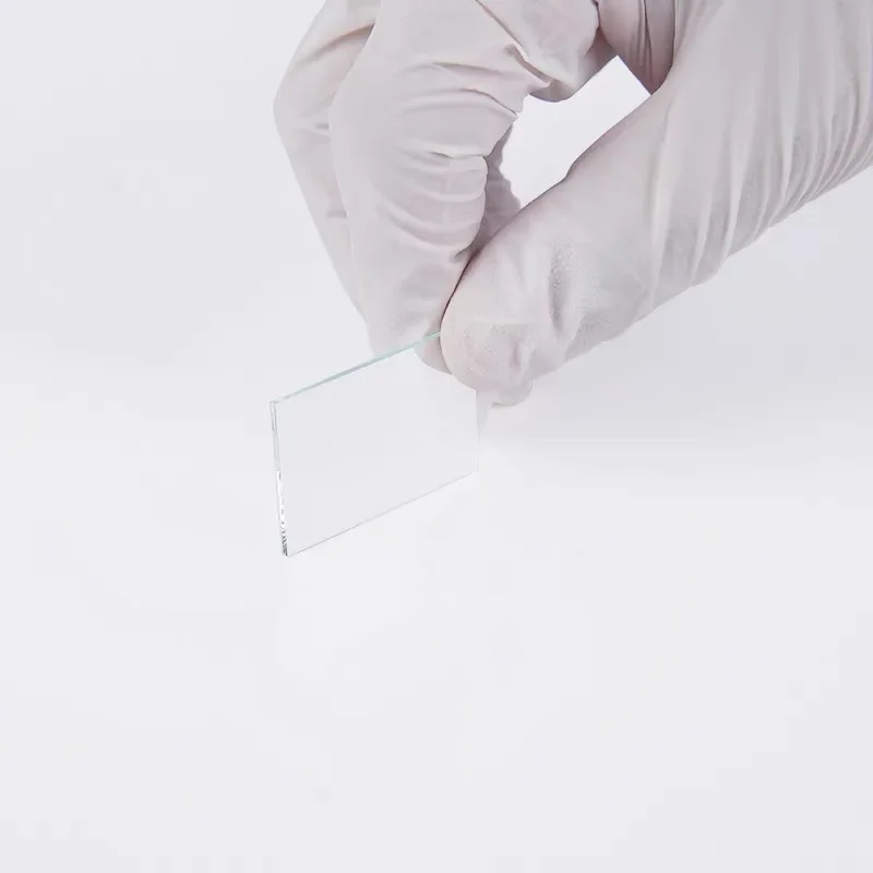 10 قطعة زجاج موصل مطلي بـ ITO 50x50x1.1 مللي متر مناسب للتجارب الكهروكيميائية المختبرية #2