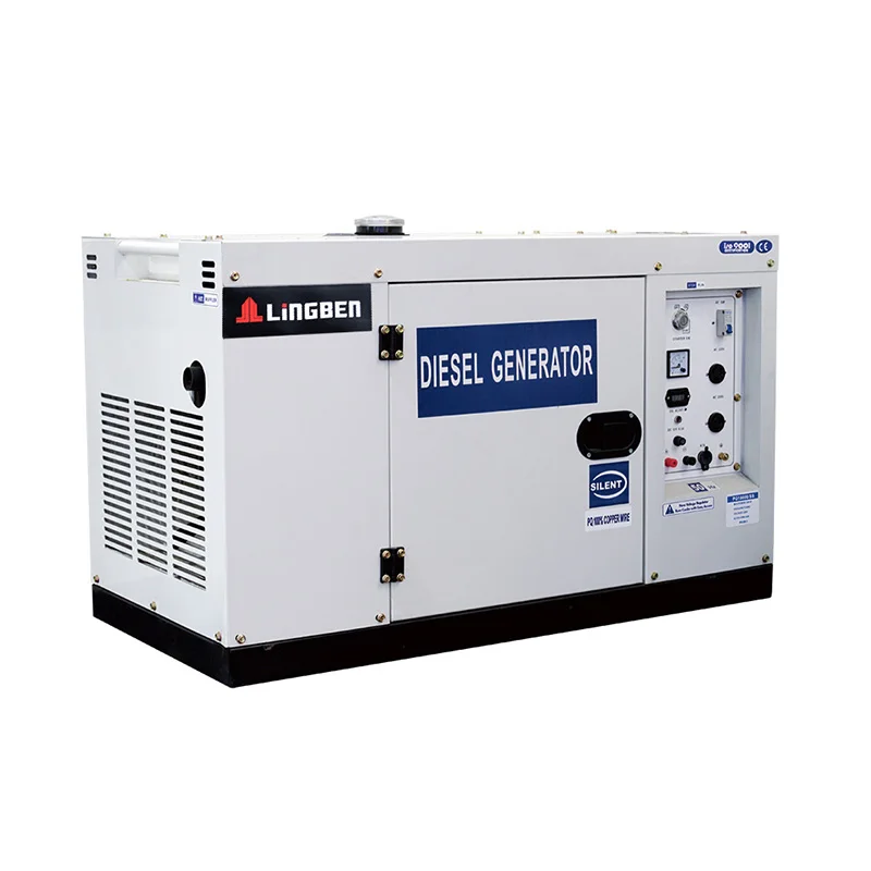 LINGBEN 50Hz Single Phase Silent Diesel Generator 5KW 6KW 7KW 8KW 10KW Silent Three Phase Generator