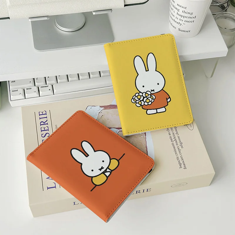 Kawaii Miffy ID Card Passport Wallet Cartoon Anime Portable Student Card Work ID Multi Functional Card Storage Bag Gift for Girl view 3