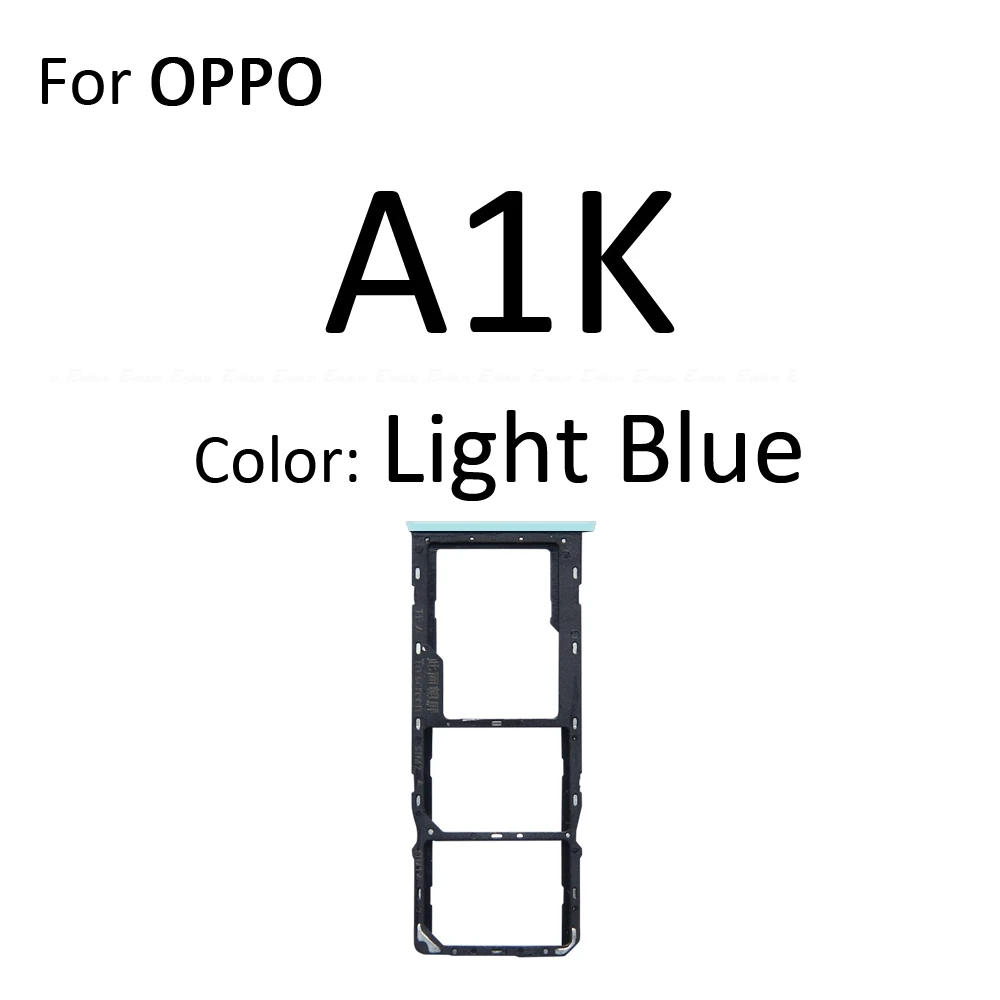 Sim Card Micro SD Card Tray Socket Holder Slot Container Connector Adapter Reader Parts For OPPO A1k A1x A7x A9x