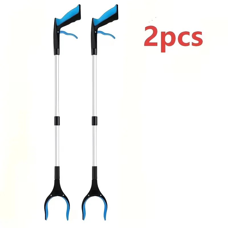 33 Inch Foldable Reacher Grabber Tool, Lightweight Aluminum Litter Picker, Non-Slip Gripper Pick Up Tool, Mobility Aid Grabber for Seniors, Trash, Household & Outdoor Use