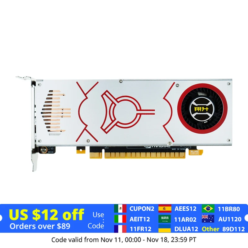 ASL Full Height Low Profile Gaming Video Card Graphics Card NVIDIA GeForce GTX 1050 Ti 4GB GDDR5 128Bit PCI-E 3.0 HDMI DP For PC