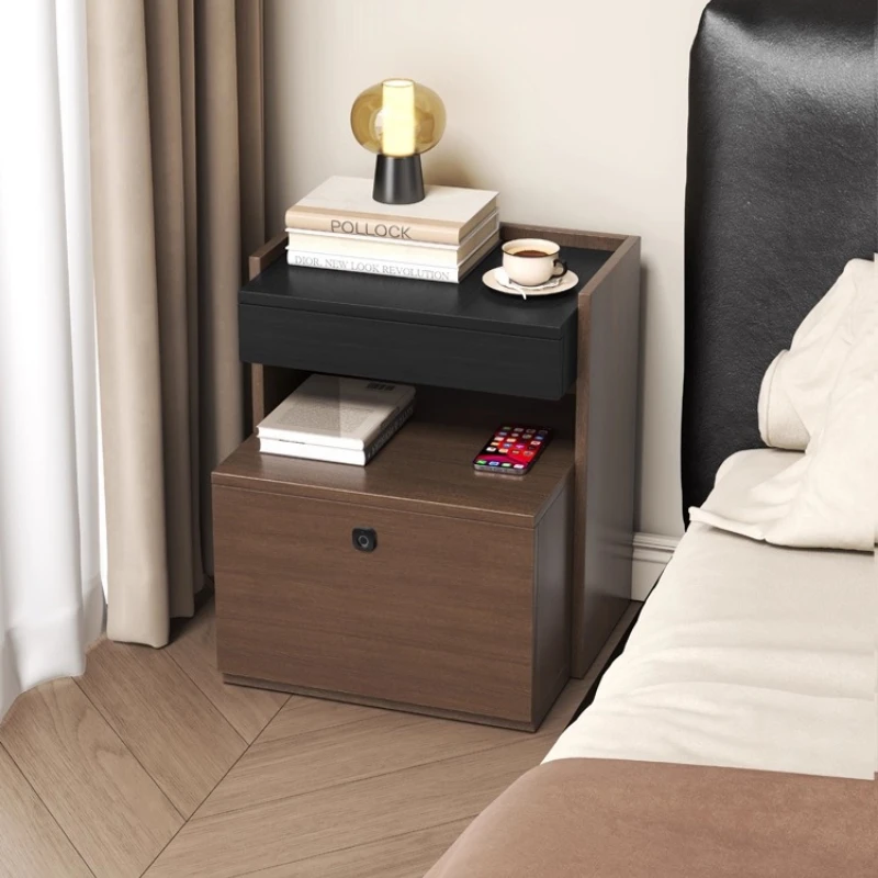 

Wooden storage secret space Furniture for home modern night stand bedroom storage home furniture 침대 테이블solid wood bed side table