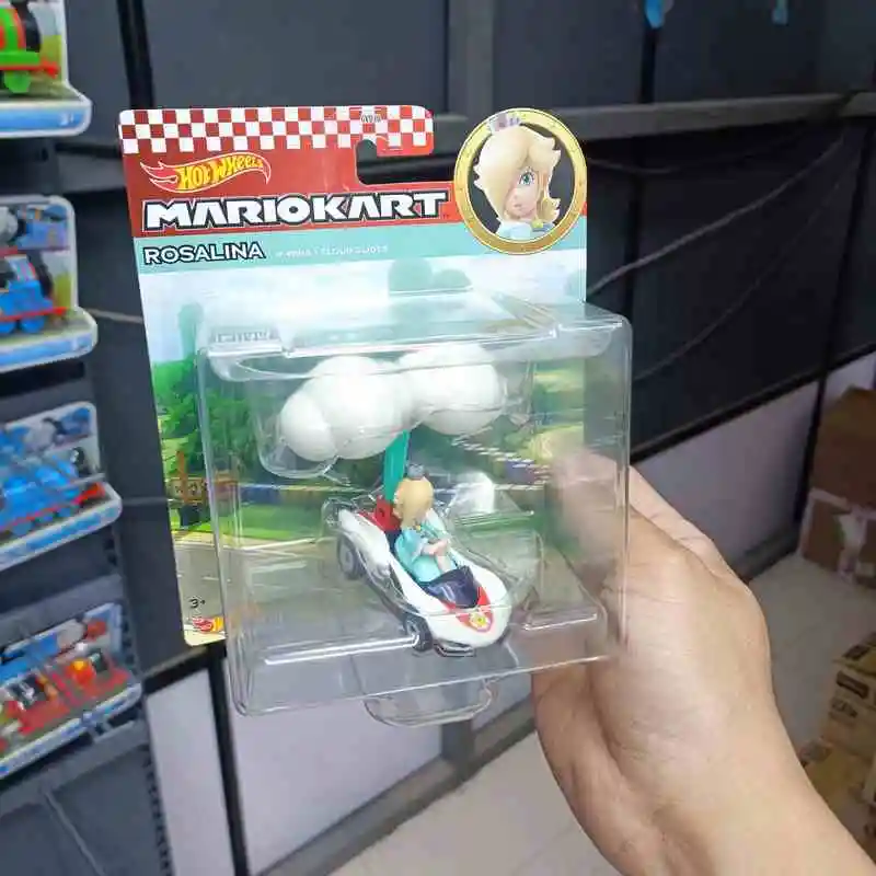 Original nuevo Hot Wheels GBG25 Super Mario Bros. película Mariokart coche 1/64 modelo de coche de fundición a presión juguetes regalos sorpresa para niños