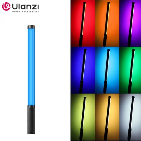 Ulanzi vl119 rgb tubo de luz portátil led varinha de luz de vídeo colorido vara luz cri 95 + 2500k-9000k iluminação de estúdio de fotografia
