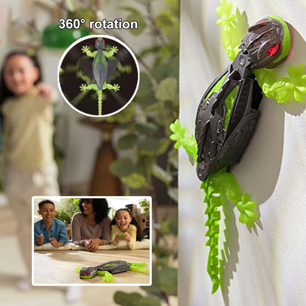Remote Control Wall Climbing Gecko Toy Electric remote control lizard wall climbing car gecko Animal Car Children's Novelty Gift