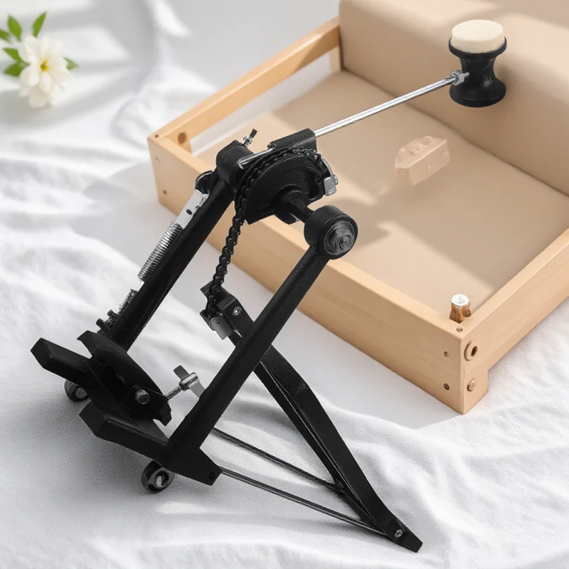 

Aluminum Alloy Bass Single Kick Adjustable Tension Anti-Slip Design Set Accessory Replacement Part Metal Drum Bass Pedal Kick