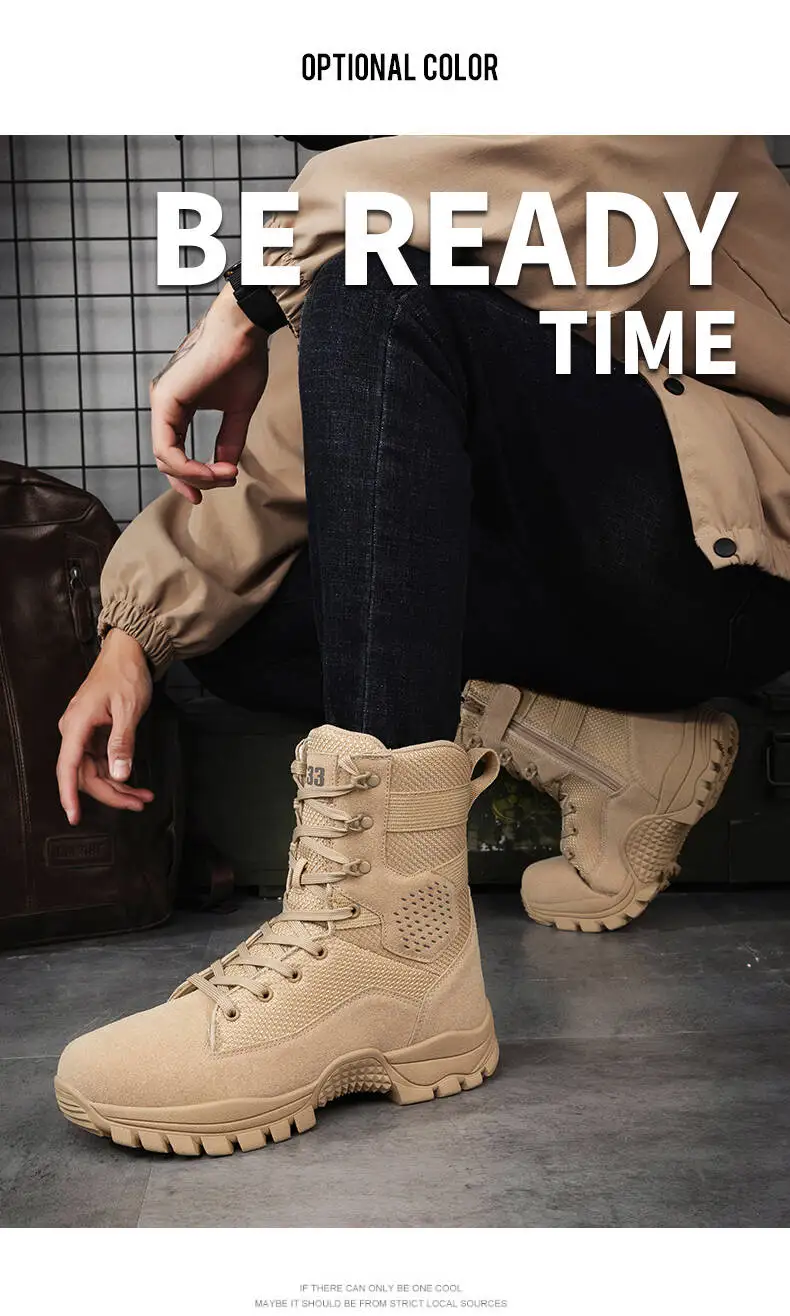 Marken-Outdoor-Stiefel für Dschungel-Trekking, Größe 39-47, Herren-Knöchelstiefel, Verschleißfeste Dicke Sneakers, 2026 Neue Wasserdichte Wanderstiefel – Detail 14