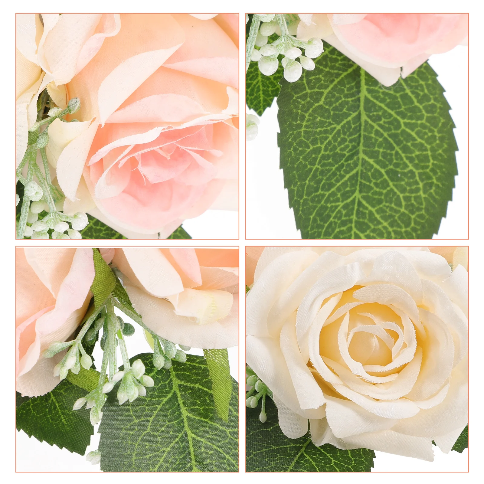 

Simulation Flower Cake Decoration Bright Colorful Artificial Roses Wedding Birthday Party Cupcake Decor Desktop Cake