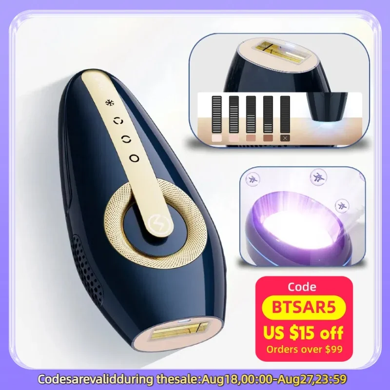 

MLAY T17 Laser Hair Removal Device ICE Cold IPL Laser Epilator Mini Portable Body Facial Hair Remover Machine For Women Men