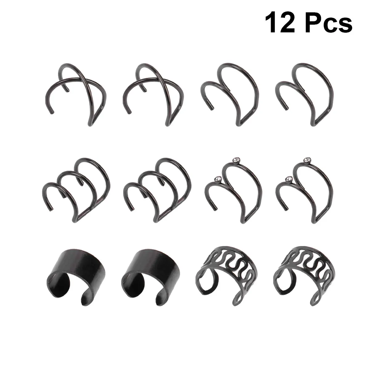 

Clip Ear Studs Simple Metal Non-Piercing Fashion Jewelry For Women Creative Ear Decoration Daily Party Wedding Wear