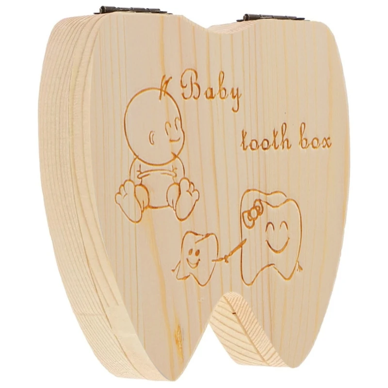 

Baby Tooth Box Keep Childhood Memory Easy Store Pregnant Expecting Parents Gift Teeth