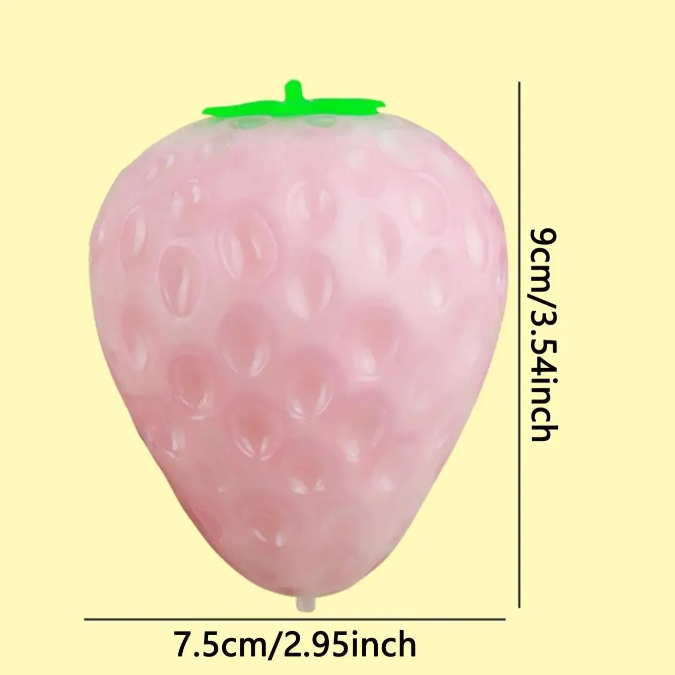 Decompressiespeelgoed Simuleerde Van Kleur Veranderende Aardbei Squishy Fruit Hand Anti-Stress Knijp Bal Voor Kinderen Sensorische Auti