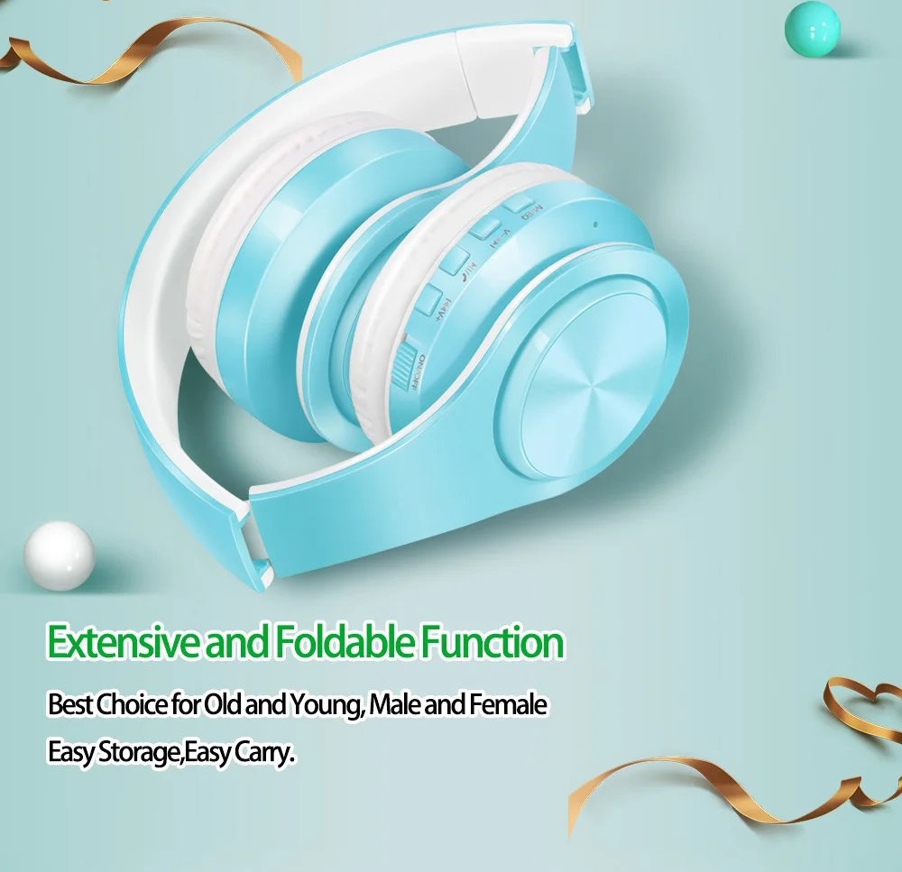 2025, neuer Stil, Macaron, warme Farbe, kabelloser Bluetooth-Kopfhörer, Stereo-Stirnband-Headset, unterstützt FM-MP3-Mikrofon für mobiles Tablet