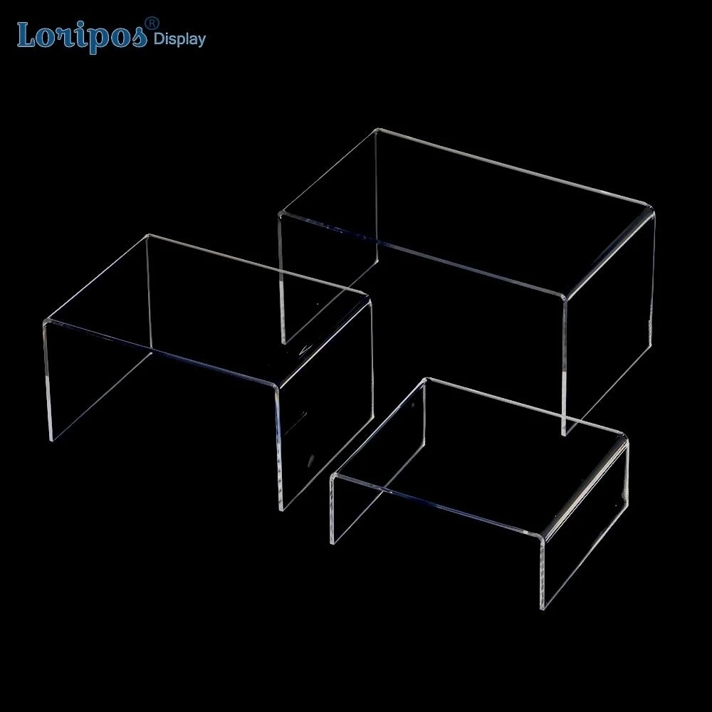 3pcs/lot Clear Acrylic Shoe Display Rack Holder Wallet Rack Jewelry Display Stand U Acrylic Stand Display Shelf Handbag Holder