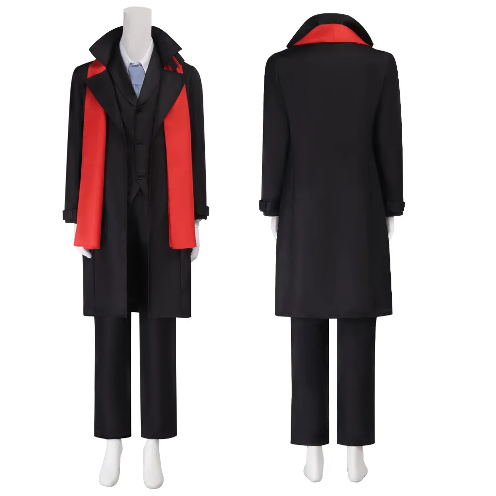 Season 2 Mori Ogai Cosplay Costume Wig Windbreaker Long Jacket Coat Suit Adult  Halloween Christmas Party Costume