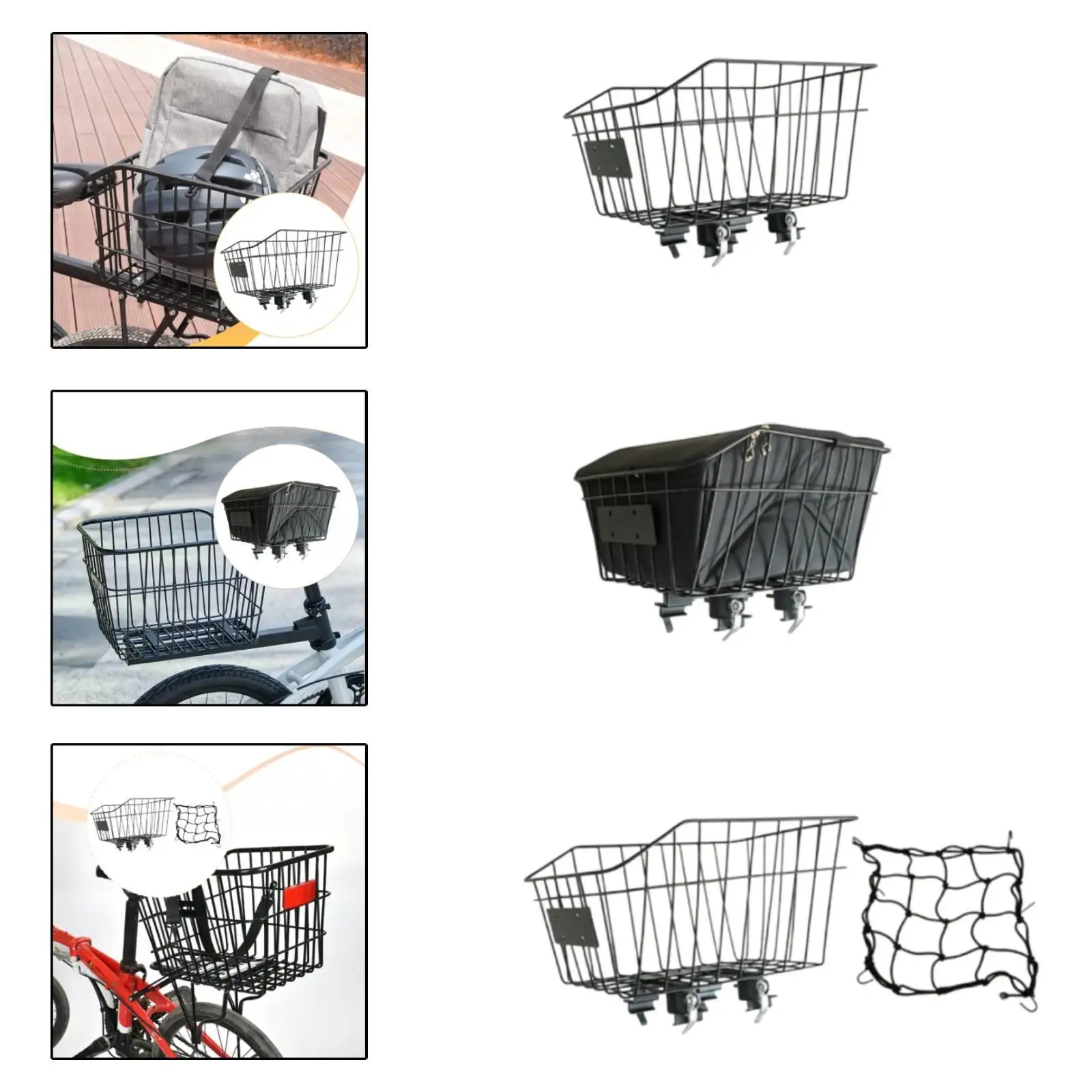 Basket, Versatile Accessory, Pet Carrier, Luggage Basket, Pannier for , Outdoor Activities, Shopping,