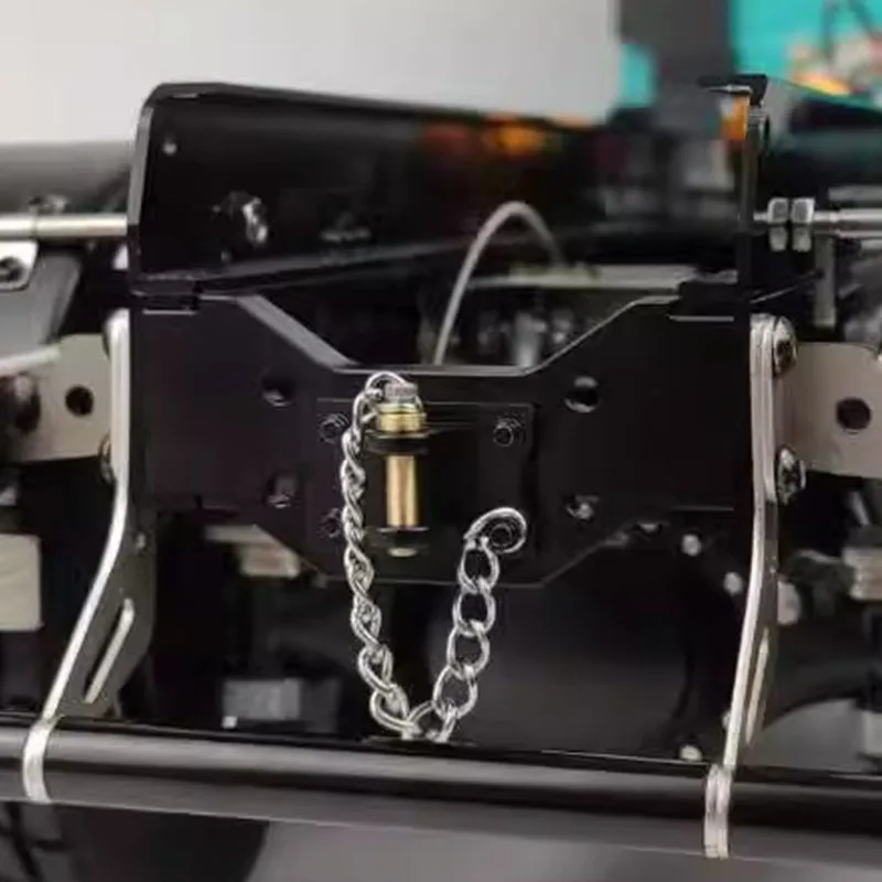 Gancho de remolque de aleación de aluminio, gancho trasero de Metal para camión Tamiya RC 1/14, volquete de remolque Scania 770s Benz Actros Volvo MAN LESU, piezas de bricolaje