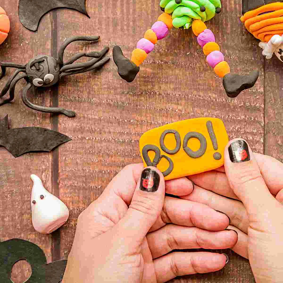 10 folhas adesivos de unhas folha para decoração decalques crânio assustador halloween ornamento adesivo alfabeto manicure filmes