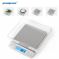 3Kg/500G 0.01g Digital Kitchen Scale Precision Jewelry Scales Weighing For Food Diet Postal Balance Measuring LCD Electronic