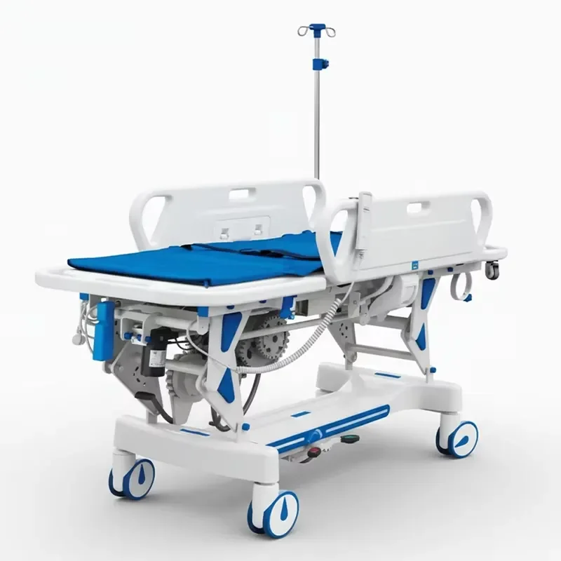 for Hospital Emergency Ambulance Hydraulic Transfer Stretcher Bed with Height Adjustment Function Patient Transfer Cart