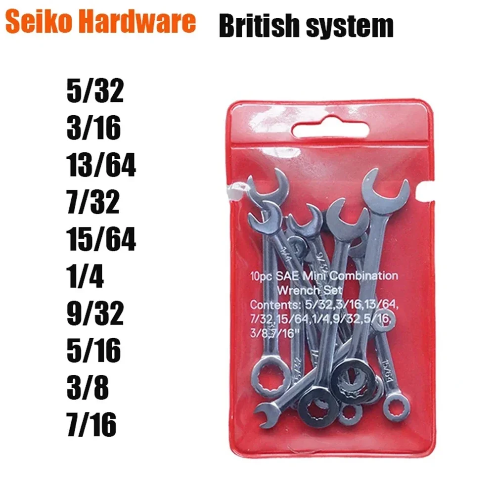 

Essential Hand Tool Set For Various Maintenance Tasks Mini Spanner Wrenches For British And Metric Applications