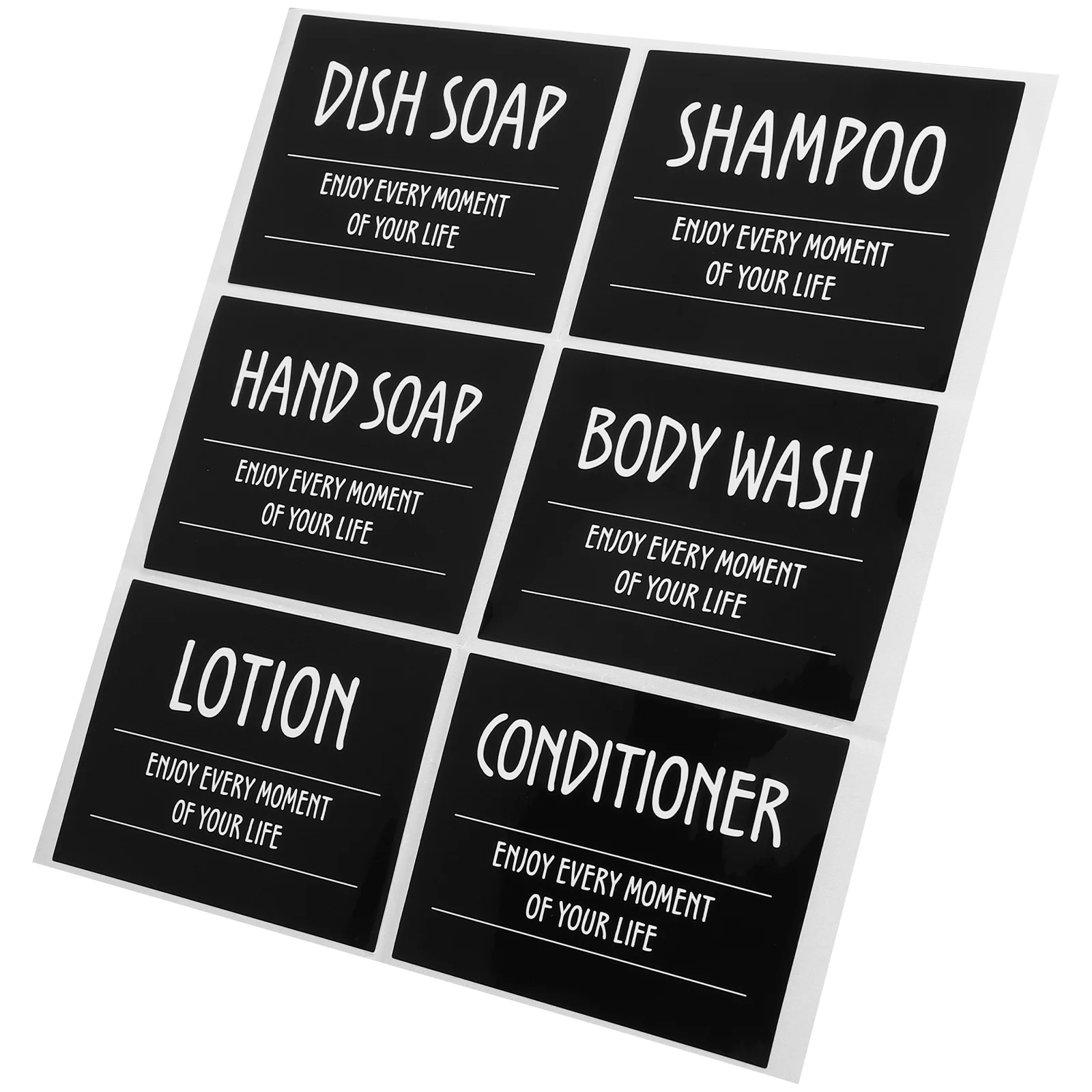 Bathroom Tags Shampoo Waterproof Bottle Labels Self-adhesive Stickers Conditioner Sub-bottle Pvc Dispenser Travel