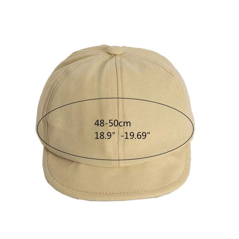 Baby Baseball Cap Soft Solid Color Outdoor Sports Hats Adjustable Kids Accessories Boy Girls Hat for 1 Months to 1 2 3 Years Old