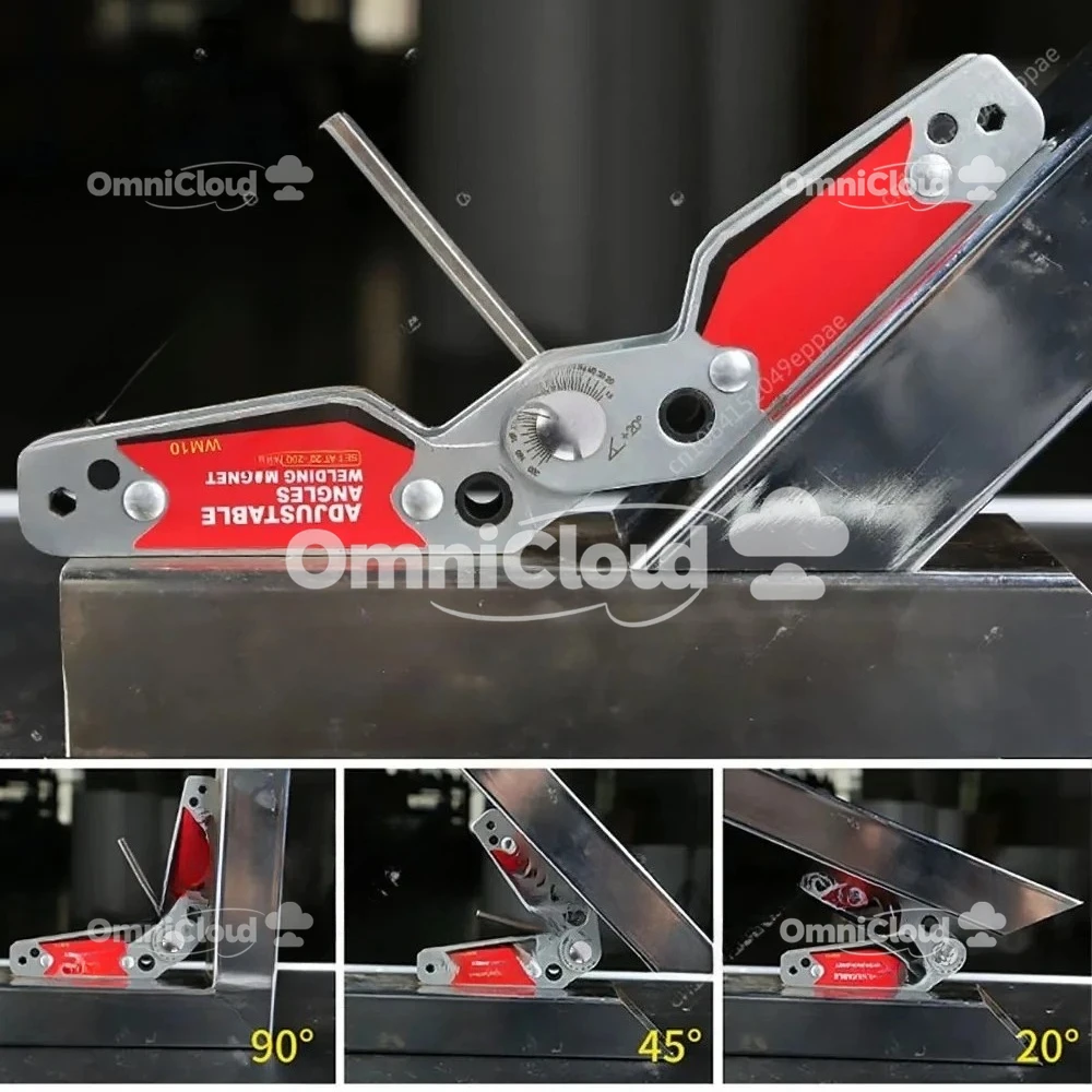 

Magnetic Holder Fixator Corner Welding Magnets 20-200 Degree Adjustable Angles Magnetic Clamps Welding Holder WM10s-WM10-M