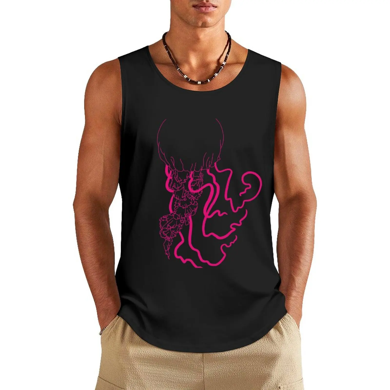 

Neon Jelly Tank Top plain t-shirt basketball clothing new in tops & t-shirt men gym