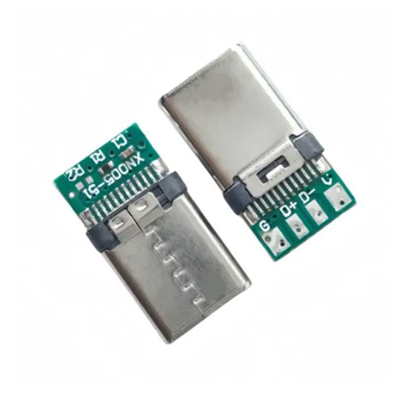 10 قطعة USB 3.1 Type-C موصل 24 دبابيس ذكر/أنثى المقبس وعاء محول إلى لحام الأسلاك والكابلات 24 دبابيس دعم لوحة دارات مطبوعة