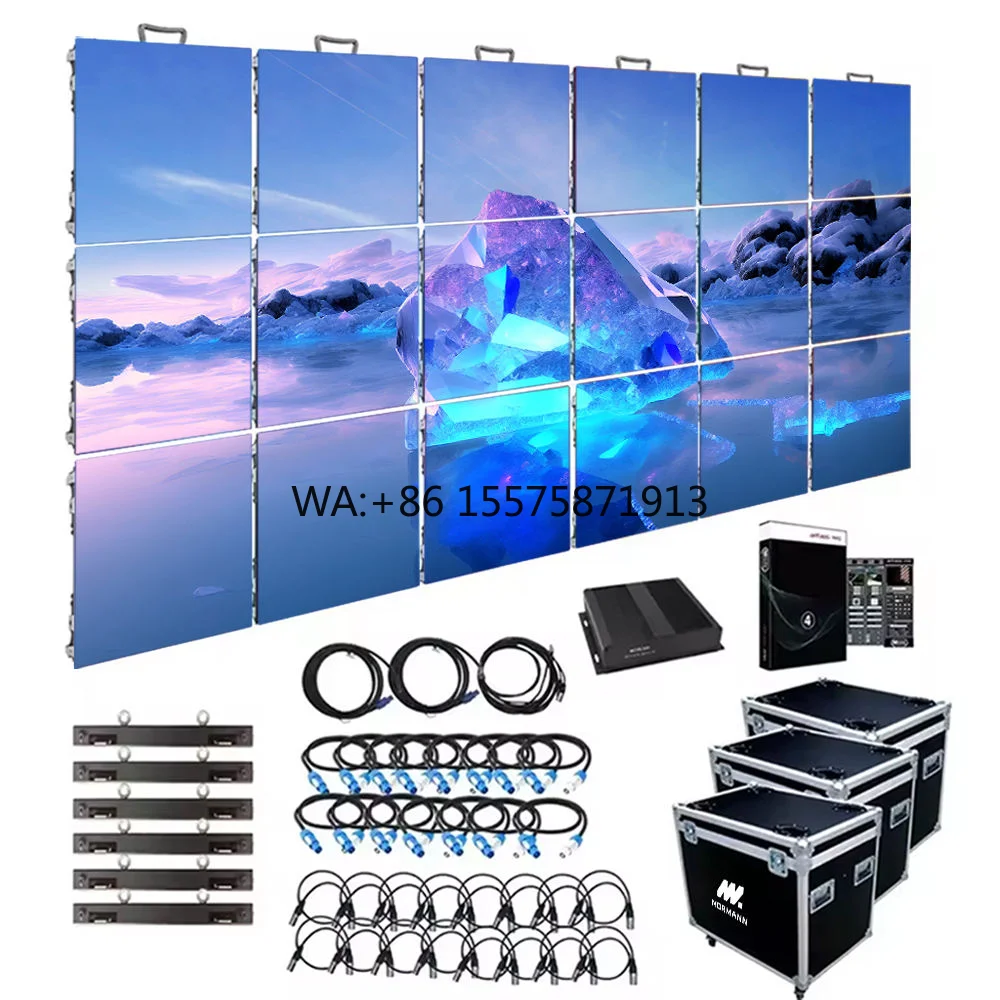 4K Full Color LED Screens 500x500/500x1000mm Outdoor Display IP65 Waterproof 5000cd Brightness HDR Sunlight Readable Live Events