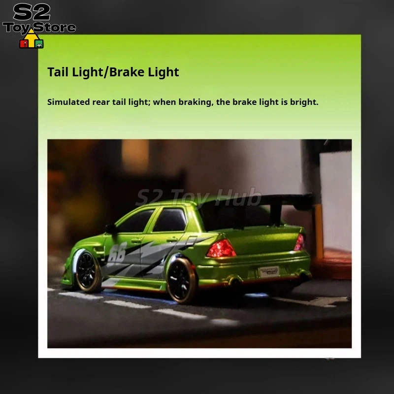 TURBO RACING 1:76 Scale Mini Upgraded C66 Electric Remote Control Drift Car Model With P36 Controller For RC Hobbyists