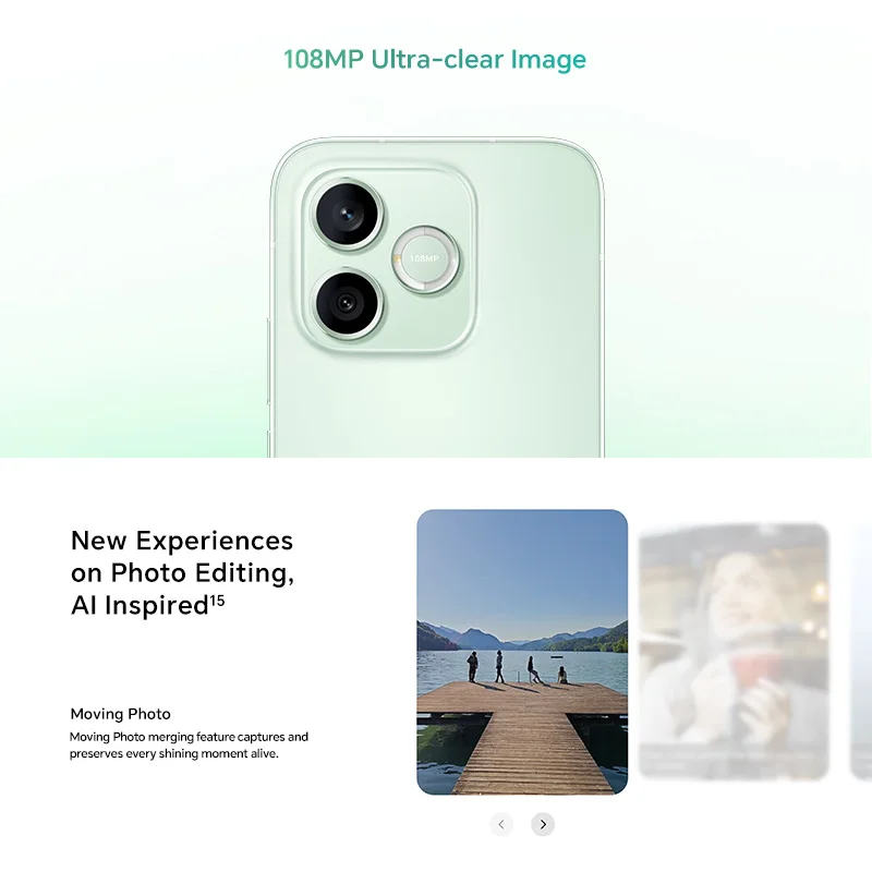 Original New Global Version HONOR 600 Lite 5G 8GB+256GB 6.6'' AMOLED Screen 108MP Main Camera 6520 mAh 45W SuperCharge NFC view 5