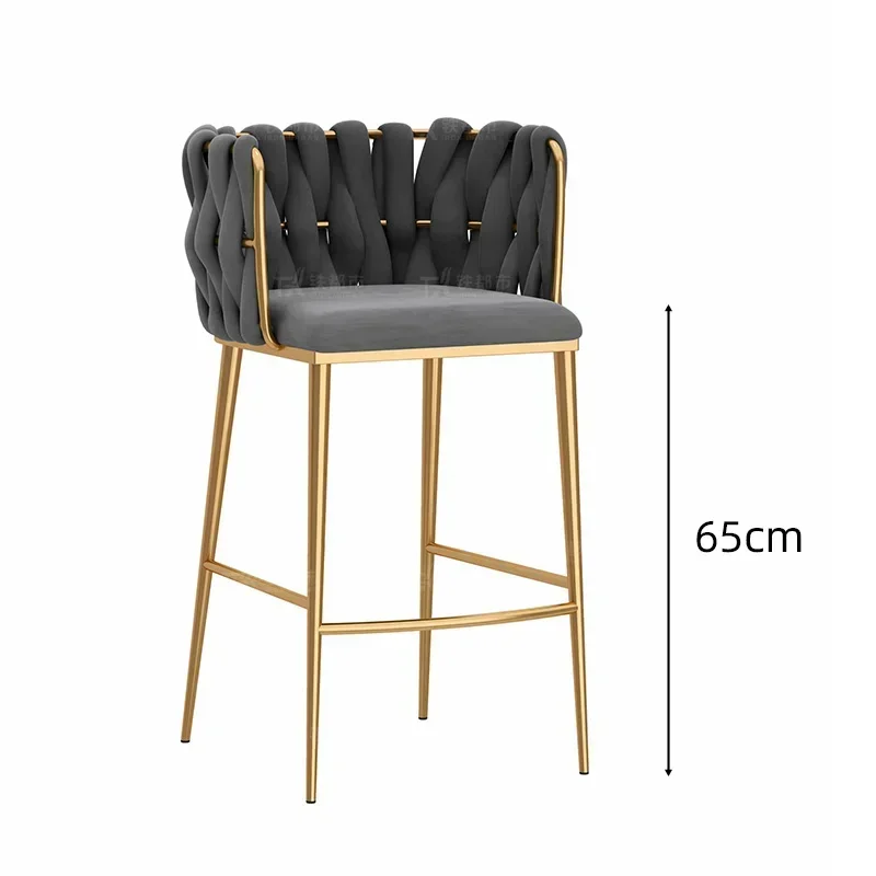 Luxury Chairs Barber Chair Outdoor Bar Design Furniture Chaise Breakfast Home High Kitchen Stools Sillas De Bar Manicure Cafe