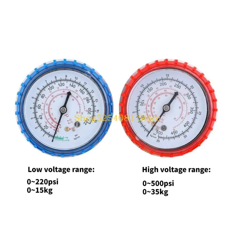 AXYC AC Diagnostic Manifold Gauge Set Heavy Duty Alloy Coolant Manifold Gauge For Reliable HVAC Diagnostics Easy To Read