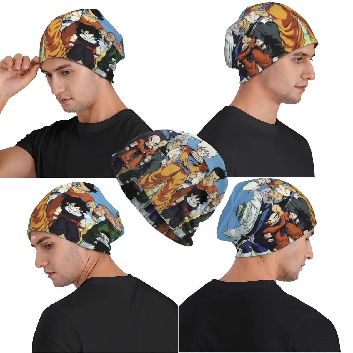 Männer Frauen Slouchy Beanie Hut Dragon Ball Z Dragonball Anime Merch Herbst Winter Weiche Motorhaube Stricken Hüte