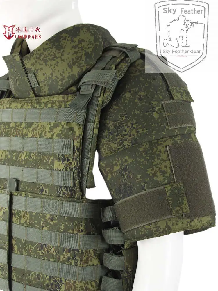 Russian Tactical Vest Protective Upgrade Kit Shoulder and Neck Protection for 6B23 6B43 6B45 6B46 JPC Structure Body Armour