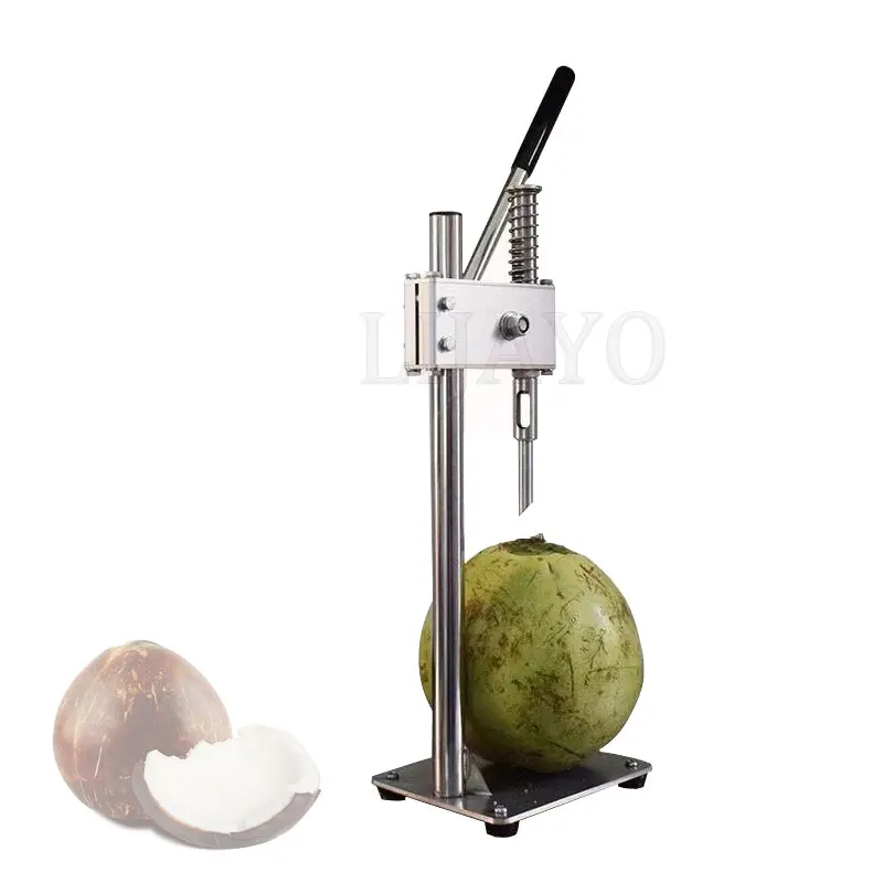 Green Coconut Opener Cutter Home Use Manual Drilling Coconut Dehusker Machine