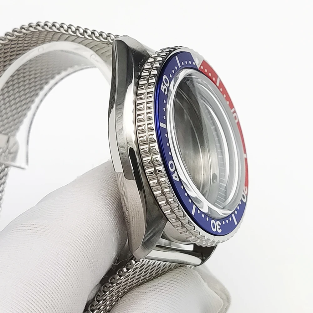 Mod SKX007 Watch Case Fit for NH35 NH36 4R35 7S Japan Movement S crown Sapphire Crystal glass NH35 Watch Case Spare parts - Image 2