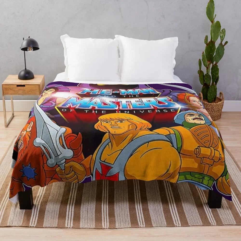 

He-Man poster Throw Blanket Luxury Thicken Fluffy Softs Loose Blankets